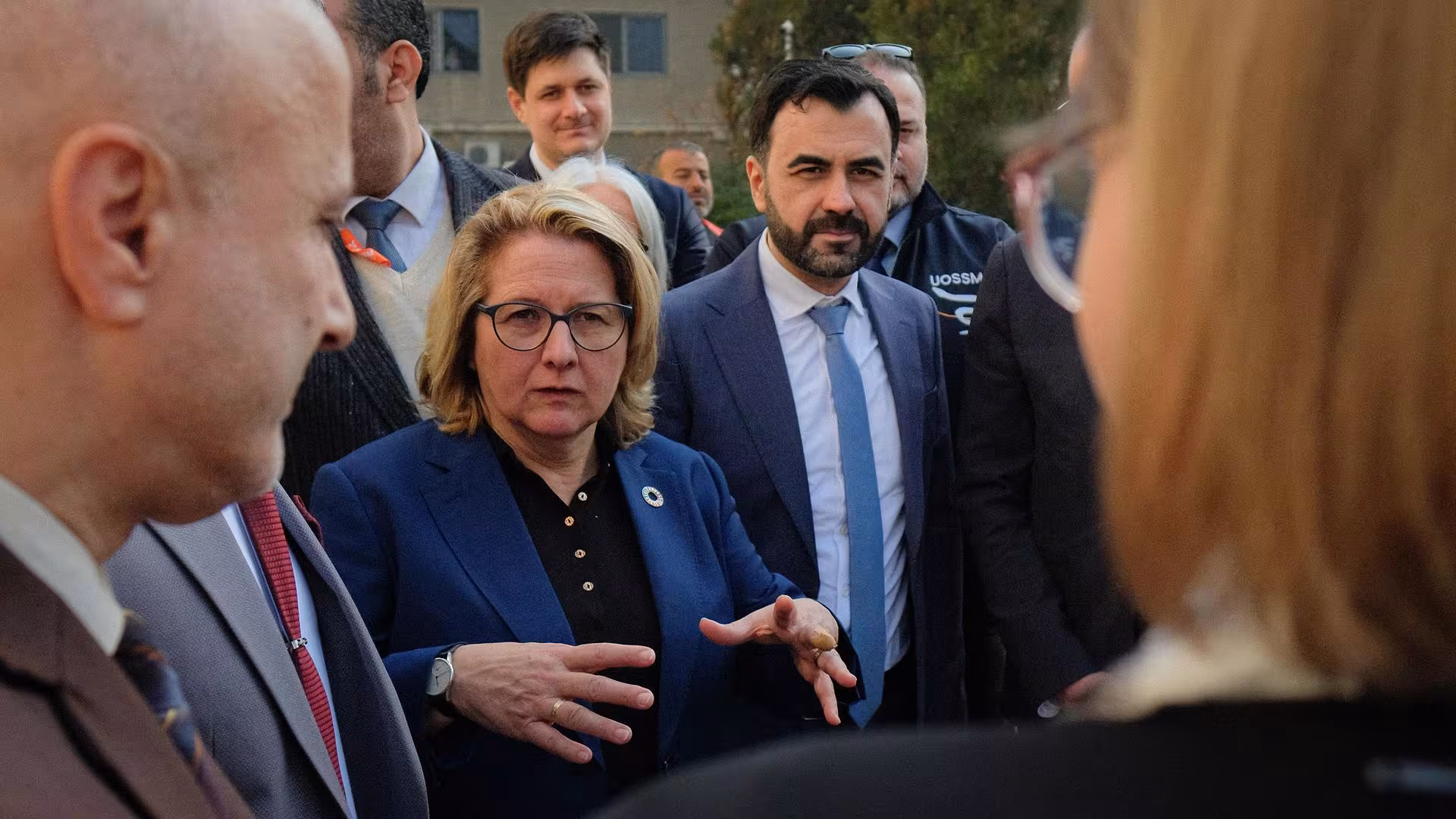 Bundesentwicklungsministerin Svenja Schulze am 15. Januar 2025 in Damaskus